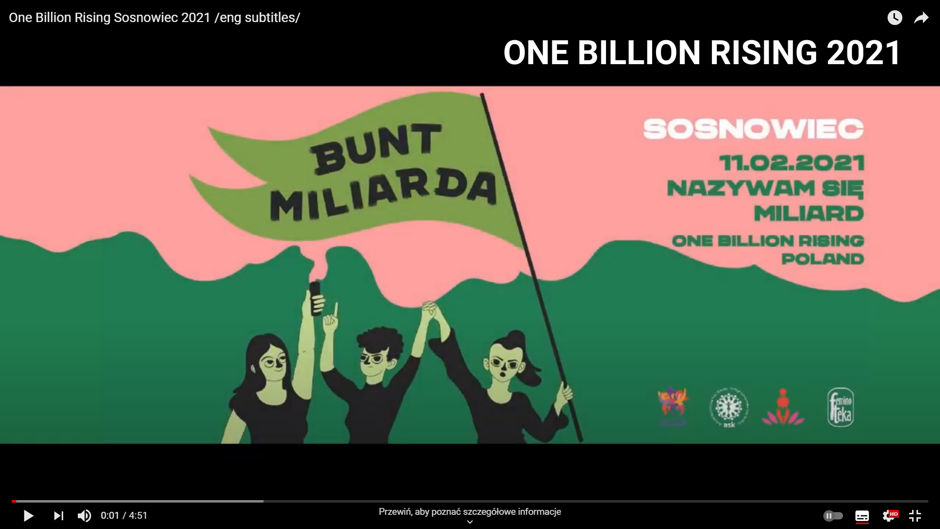One Billion Rising Sosnowiec 2021